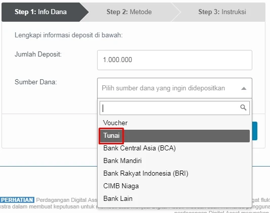 Deposit Bitcoin di Alfamart