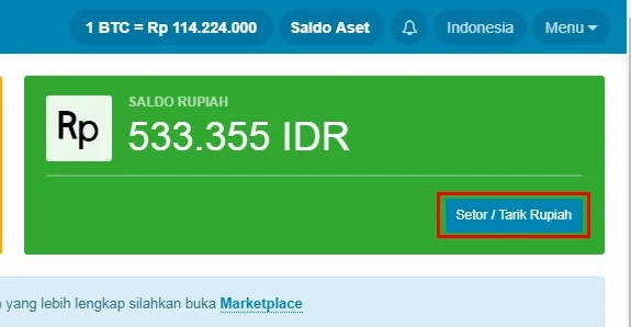 Deposit Bitcoin di Alfamart