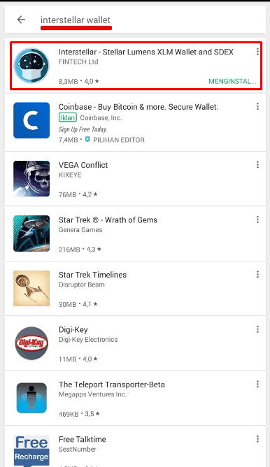 aplikasi Interstellar di PlayStore